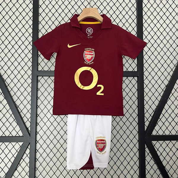 Camiseta Arsenal 1ª Retro Niño 2005 2006